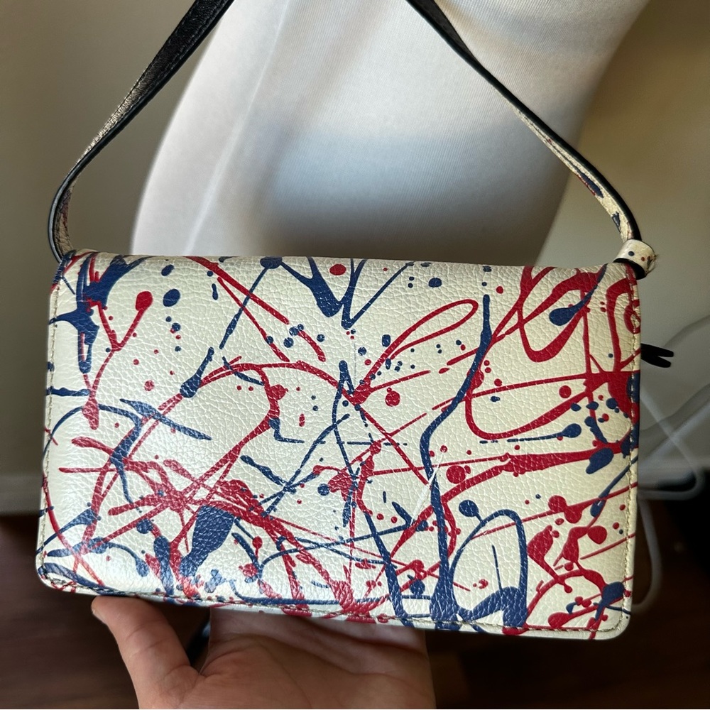 Marc Jacob’s crossbody paint splatter wallet purse
